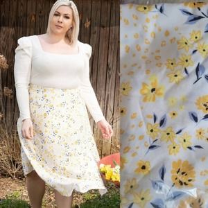 Eloquii Asymmetrical Floral Print Skirt Size 14